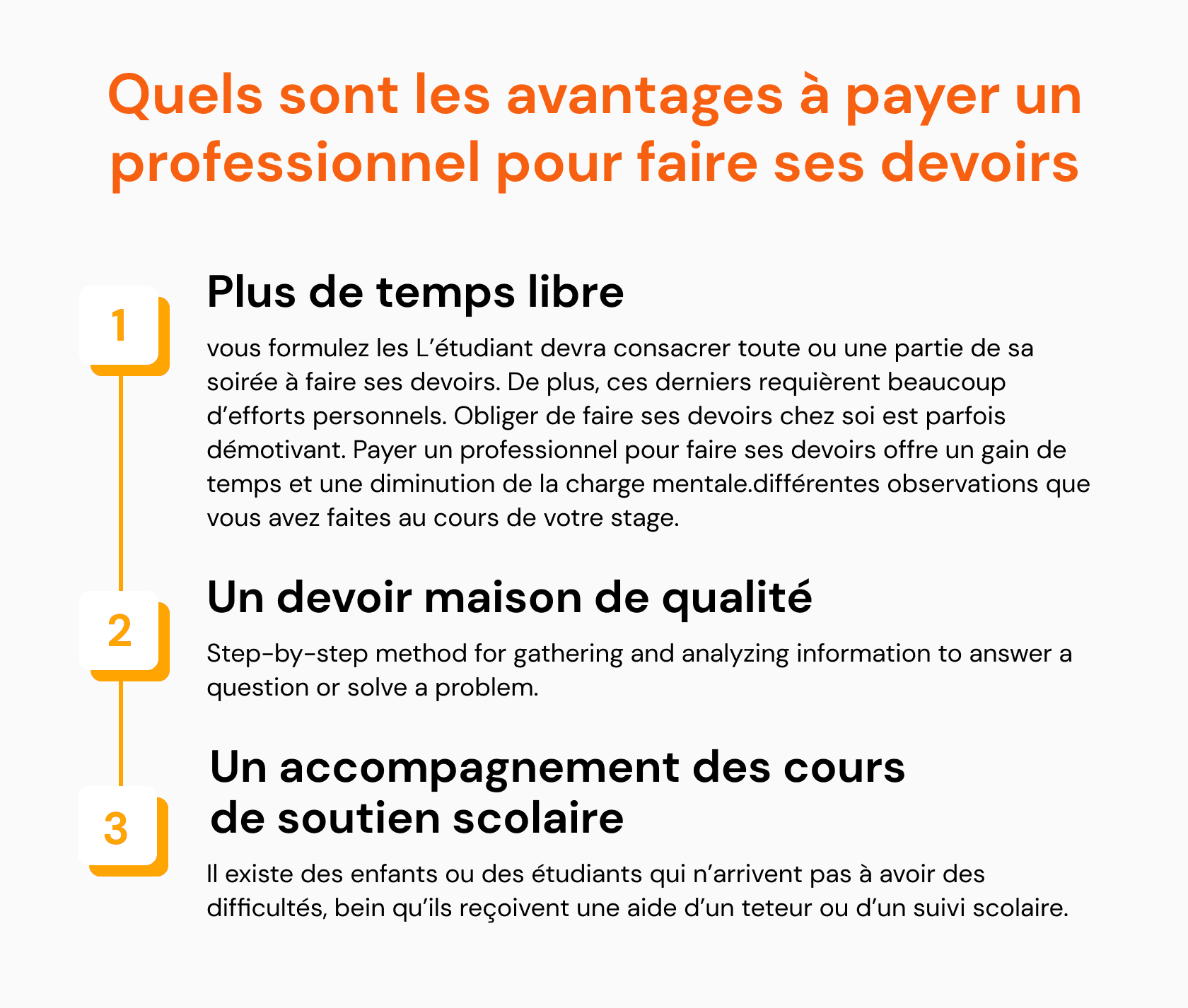 Quels sont les avantages à payer un professionnel pour faire ses devoirs