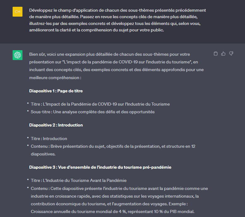 powerpoint avec chatgpt 3