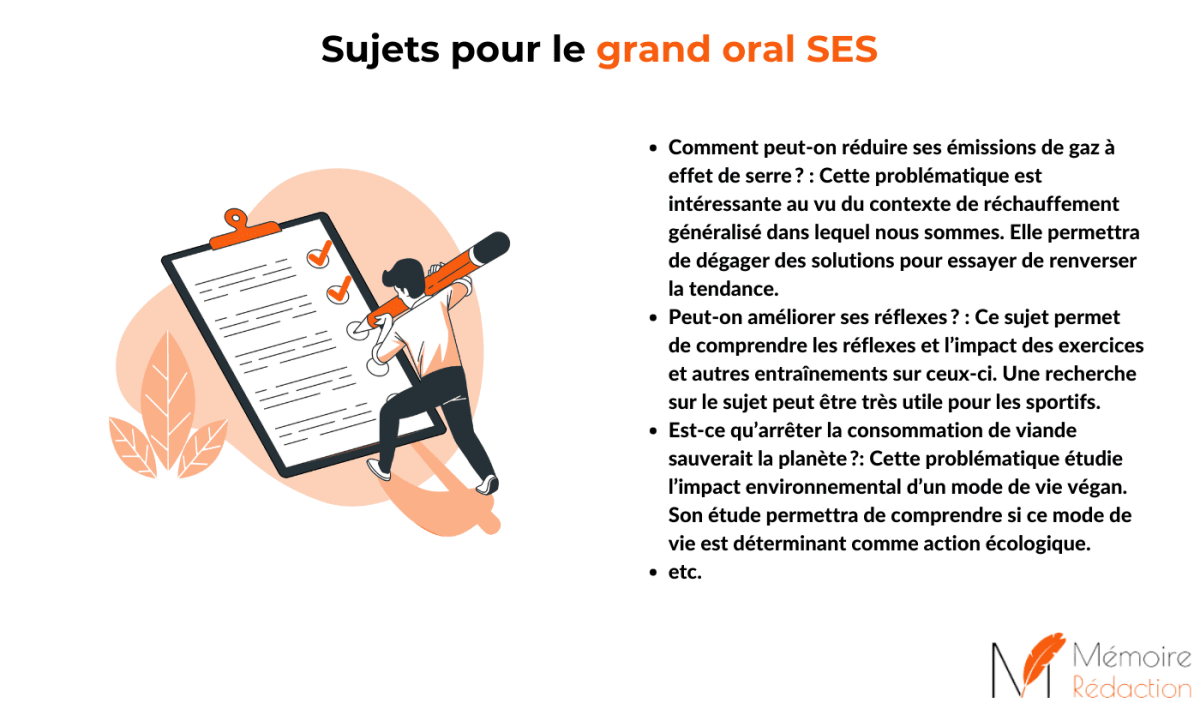 Grand Oral : idées de sujets en SVT
