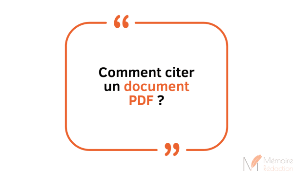 Сomment citer un pdf ?