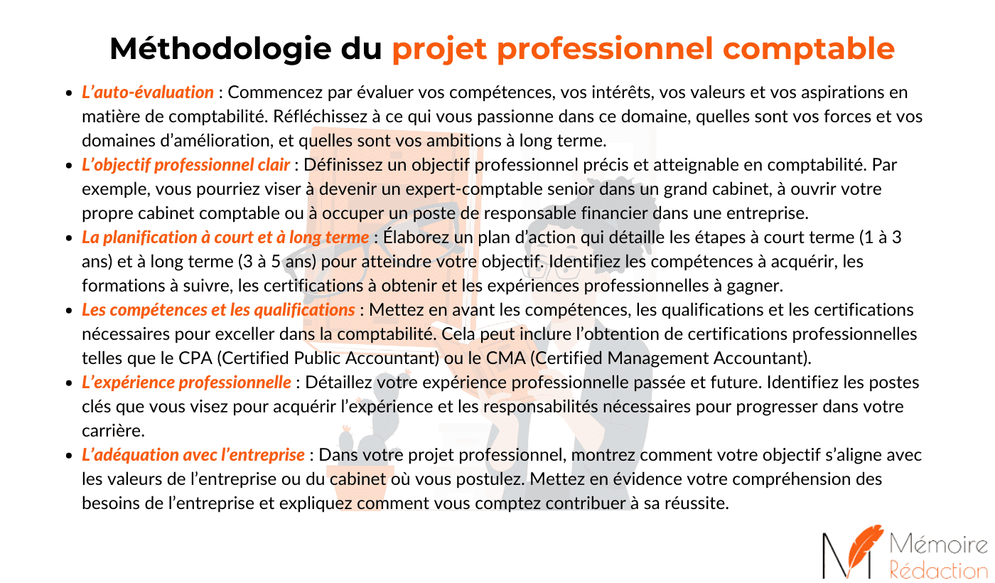 projet professionnel assistant comptable