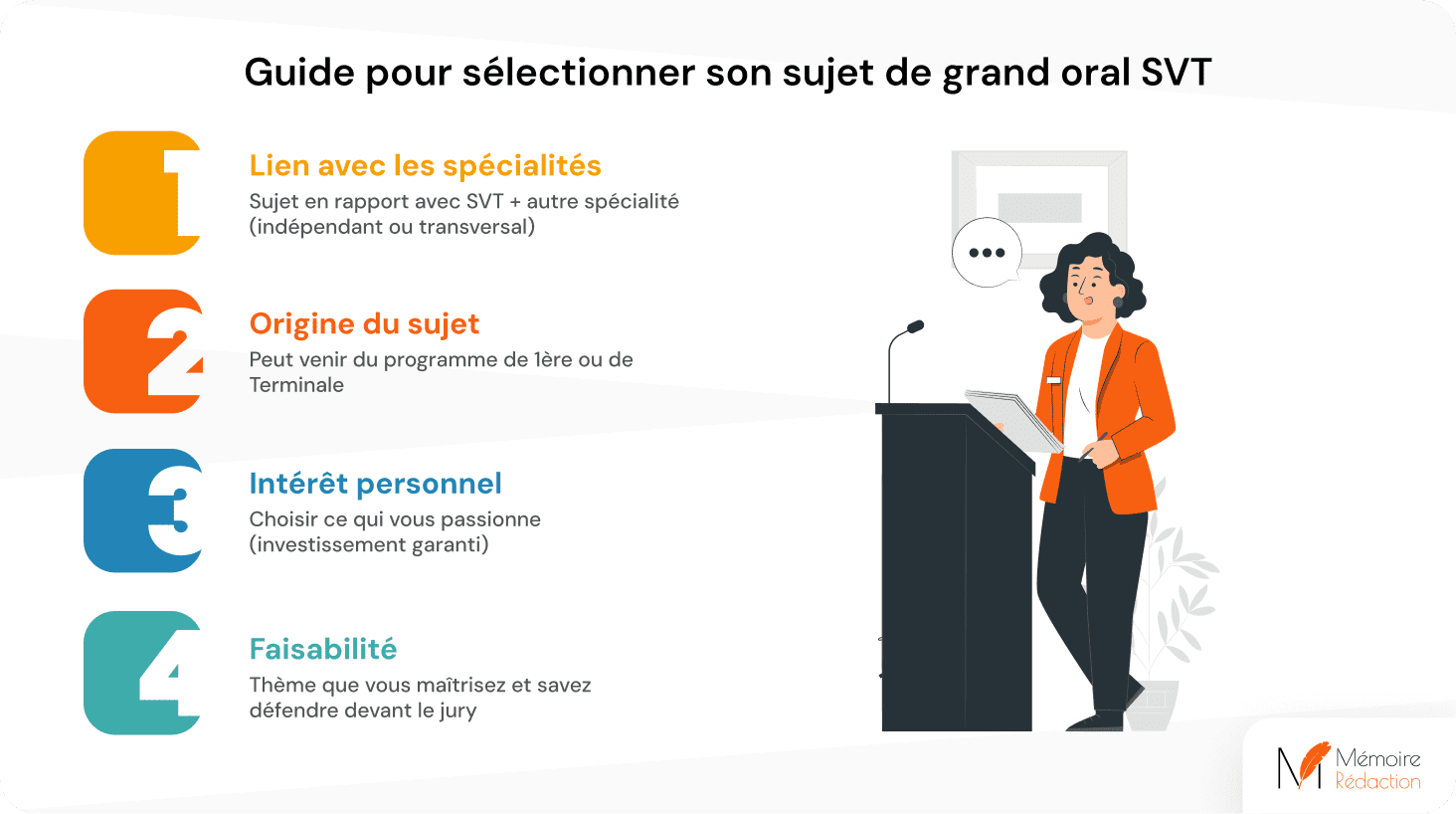 Guide pour sélectionner son sujet de grand oral SVT